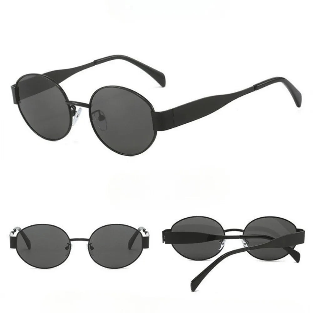 Retro Oval Sunglasses for Women Men Trendy Sun Glasses Classic Shades UV400 Protection Fashion Sun Glasses