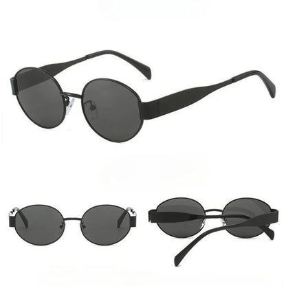 Retro Oval Sunglasses for Women Men Trendy Sun Glasses Classic Shades UV400 Protection Fashion Sun Glasses