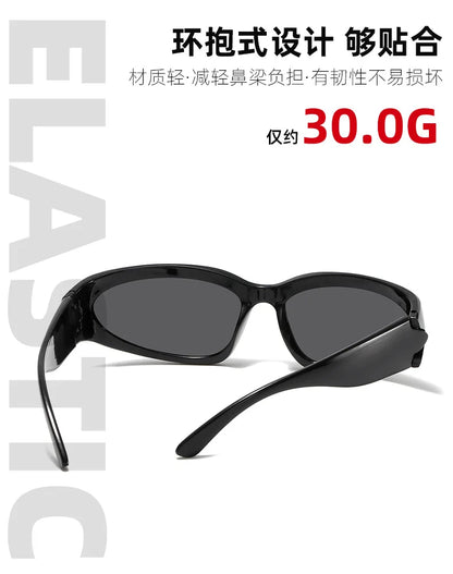New arrival Popular Women's Sunglasses Punk Sunglasses Unique Oval Sun Glasses Men Goggle Shades Mirror Colorful Y2K Eyewear