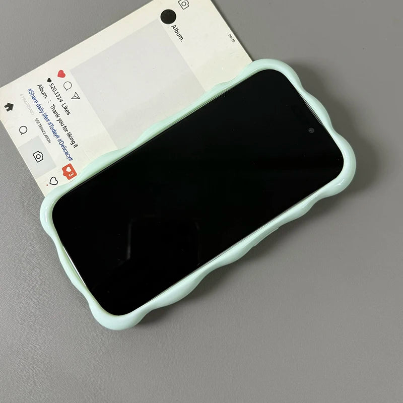 Candy Color Glossy 3D Meteorite Pattern For iPhone 16 Pro Max 17 Air 15 Plus 13 14 12 11 Shockproof Back Cover