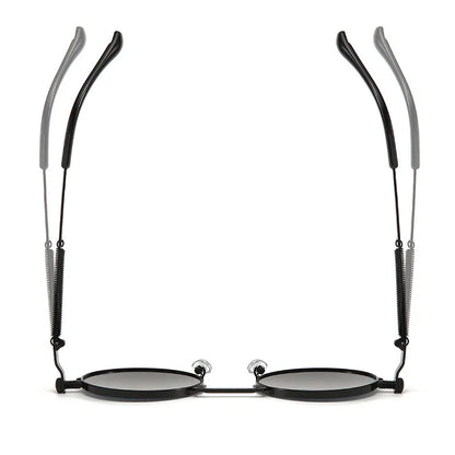 Retro Men Punk Style Sunglasses Colorful Round Metal Frame Women Fashion Sunglasses Uv400 2023