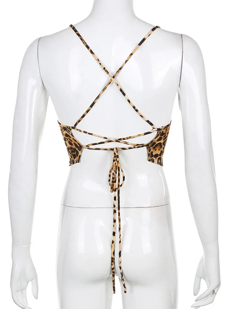 Leopard Pattern  Tank Tops