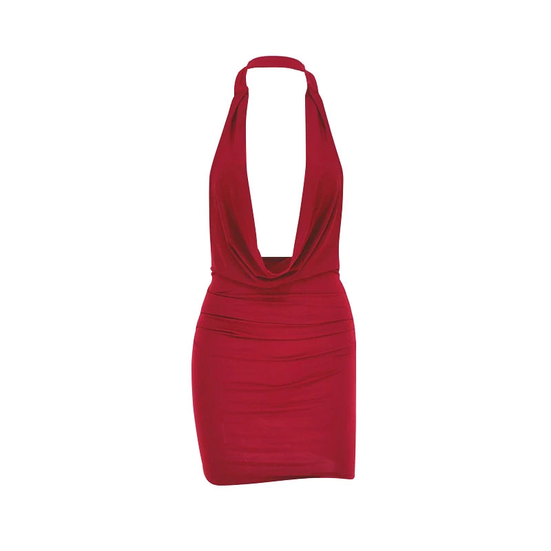 Sleeveless Bodycon Halter Dresses