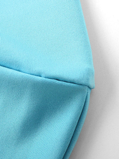 O-Neck Sexy Backless Simple Crop Top