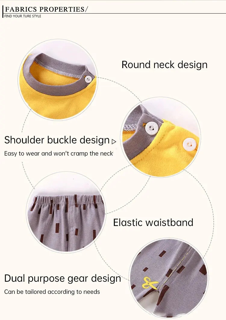 Kids Clothes Children Sets Children's Clothing Boys Girls Cotton Cartoon Autumn winter Clothing Pants Sleepwear Underwear