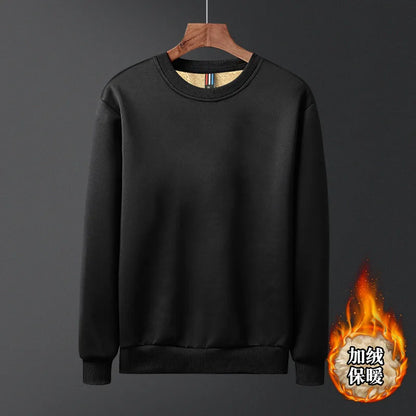 Autumn And Winter Warm Polar Fleece Pullover Men And Women Thickened Lamb Velvet Round Neck Casual Daily Life Sportswear
