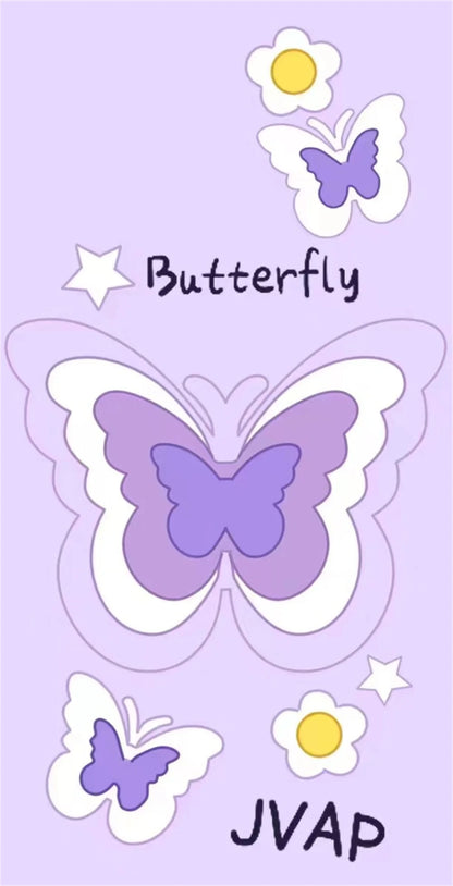 Lovely 3D Butterfly Folding Stand Bracket Phone Case For iPhone 16 Pro Max 13 14 15 11 12 X XR XS Max Soft Silicone Back Cover