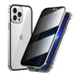 Anti-Peeping Privacy Protection Magnetic Case For iPhone 17 16e 16 15 11 14 12 13 Pro XS Max XR SE2 X 8 Double Glass Metal Cover
