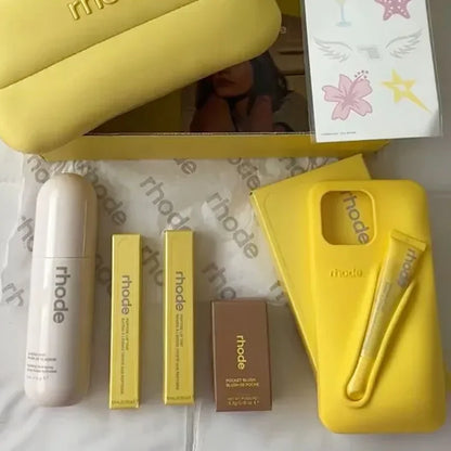 Fashion Limited Edition Lemontini Lip Gloss Phone Case for IPhone 17 11 12 13 14 15 16 Pro Max Plus Lipstick Holder Soft Cover