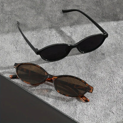 1 Pair of Y2K Style Classic Oval Frame Men's and Women's Fashionable Glasses Are Perfect for Casual Wear Photography