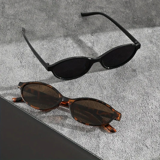 1 Pair of Y2K Style Classic Oval Frame Men's and Women's Fashionable Glasses Are Perfect for Casual Wear Photography