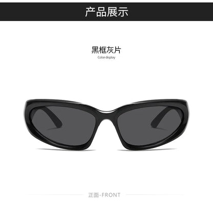 New arrival Popular Women's Sunglasses Punk Sunglasses Unique Oval Sun Glasses Men Goggle Shades Mirror Colorful Y2K Eyewear