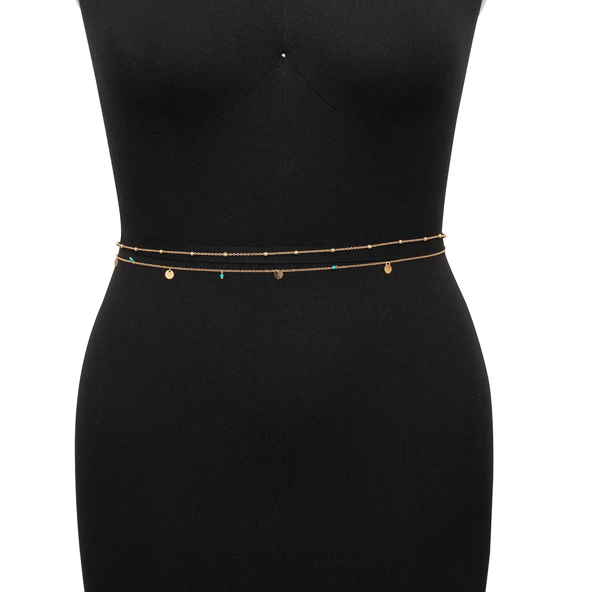 Spring Summer New Boho Minimalism Multilayer Waist Beads For Women Fashion Geometric Sequins Belly Chain Sexy Body Chain Jewelry
