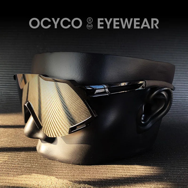 OCYCO New Rideing Oversized Steampunk Goggle Sunglasses Men Punk Sun Glasses Women Vintage Shades