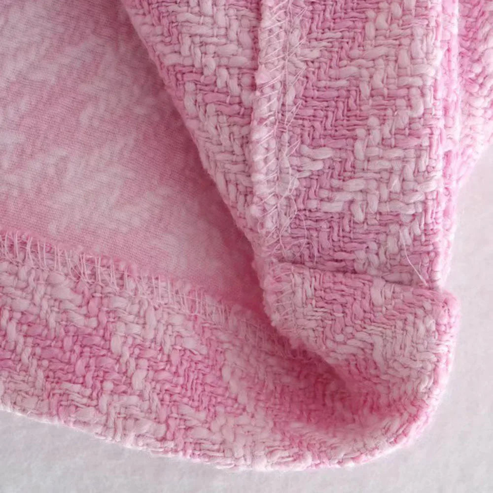 Klacwaya Tweed Set 2 Piece Chic Blazer Women Suit Shorts Sets Women 2022 Suit With Shorts For Women Female Suits