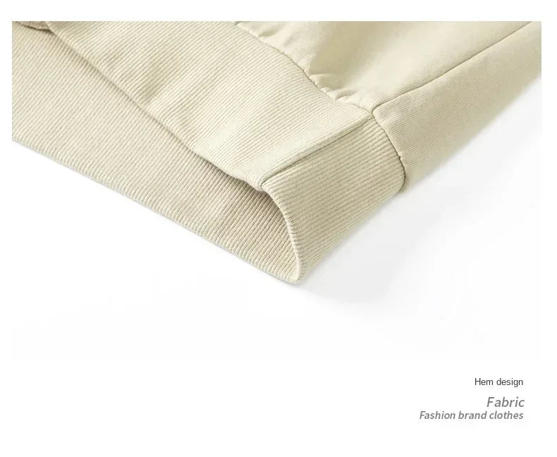 2024 Spring Autumn New Men Casual Sweatshirts Harajuku Loose Streetwear Tops O Neck Pullover Hoody Solid Mens Sweatshirts M-3XL