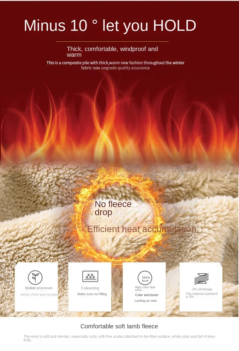 Autumn And Winter Warm Polar Fleece Pullover Men And Women Thickened Lamb Velvet Round Neck Casual Daily Life Sportswear