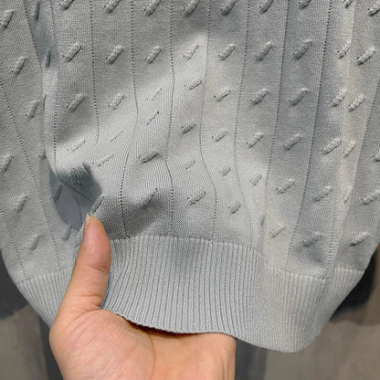 2025 Summer New Men's Solid Color Short Sleeve Polo Shirt Hong Kong Style Business Casual Fashion Slim Fit All-Match Men's Shirt