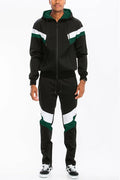 Chevron Track Set Co Ord 2 Pc Track Jacket and Pant Set