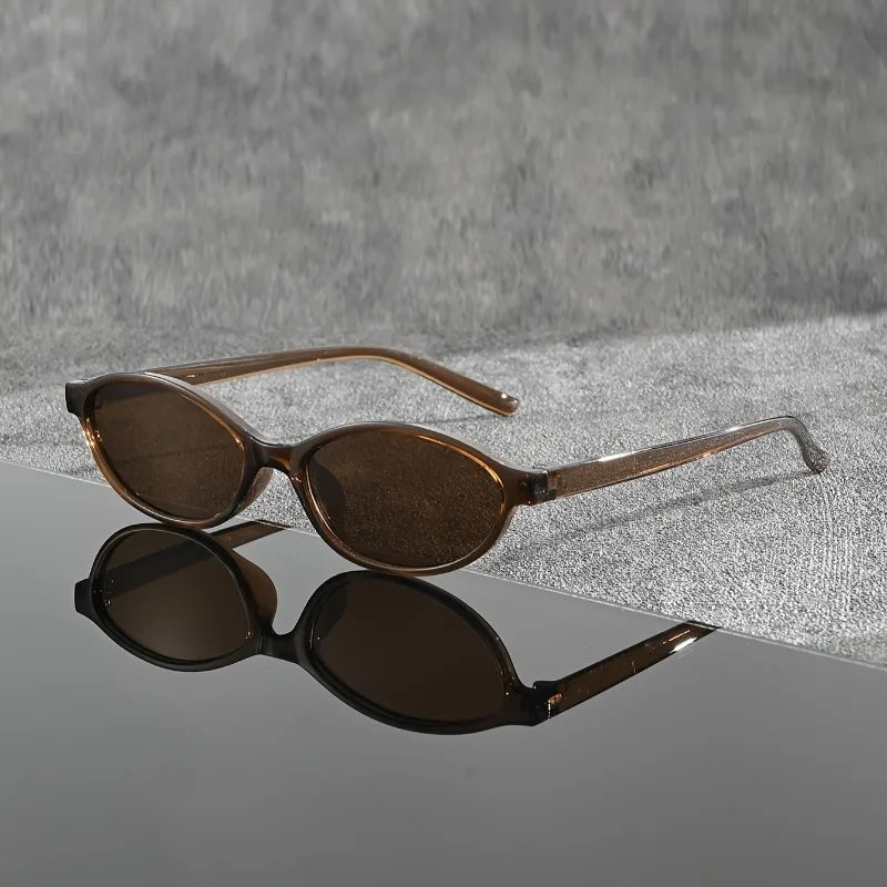 1 Pair of Y2K Style Classic Oval Frame Men's and Women's Fashionable Glasses Are Perfect for Casual Wear Photography