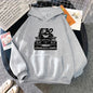 E30 Men's Hooded Sweatshirt Round Neck Warm Sweatshirt Hip Hop Print Cartoon Pocket Street Autumn/Winter