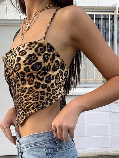 Leopard Pattern  Tank Tops