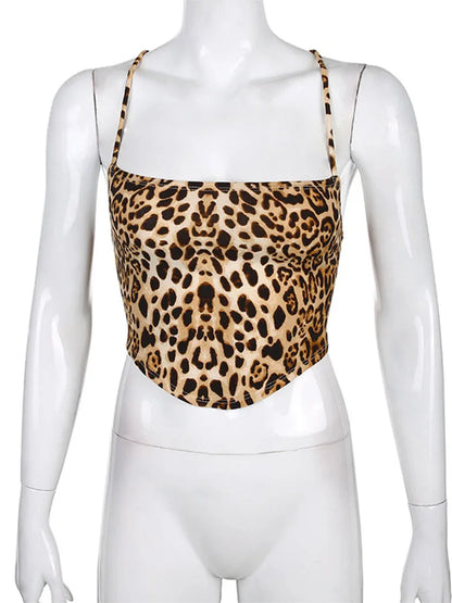 Leopard Pattern  Tank Tops