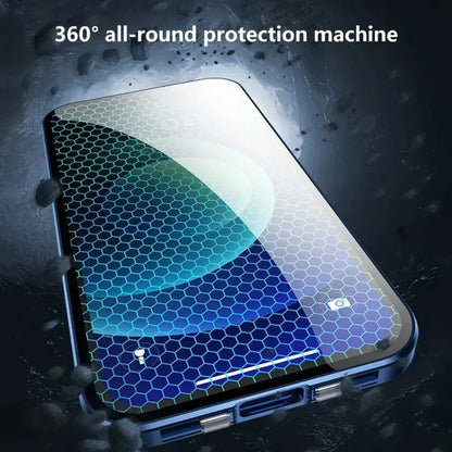 Anti-Peeping Privacy Protection Magnetic Case For iPhone 17 16e 16 15 11 14 12 13 Pro XS Max XR SE2 X 8 Double Glass Metal Cover