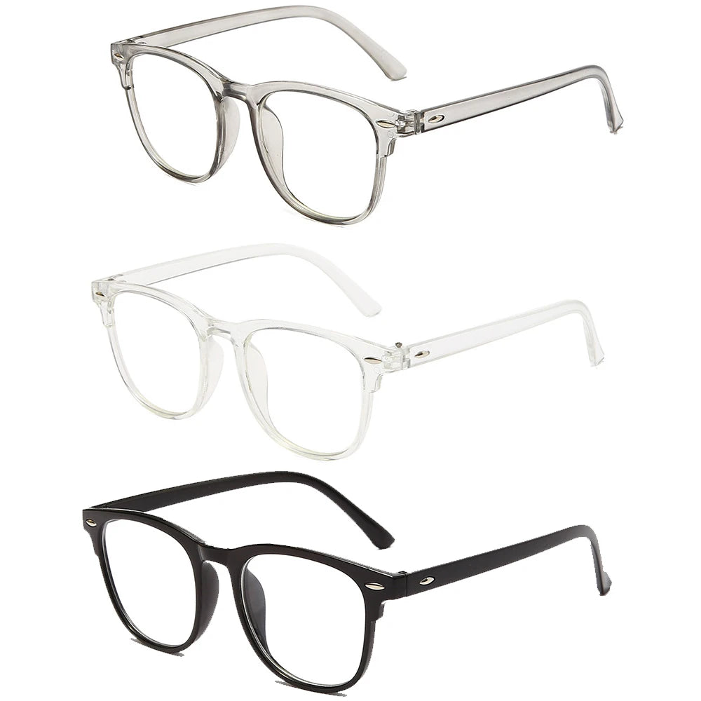 Transparent Computer Glasses Frame Women Men Anti Blue Light Round Eyewear Blocking Glasses Optical Spectacle Eyeglass