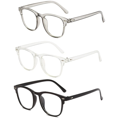 Transparent Computer Glasses Frame Women Men Anti Blue Light Round Eyewear Blocking Glasses Optical Spectacle Eyeglass