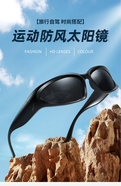 New arrival Popular Women's Sunglasses Punk Sunglasses Unique Oval Sun Glasses Men Goggle Shades Mirror Colorful Y2K Eyewear