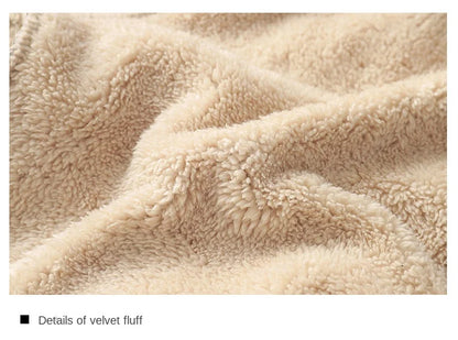 Autumn And Winter Warm Polar Fleece Pullover Men And Women Thickened Lamb Velvet Round Neck Casual Daily Life Sportswear