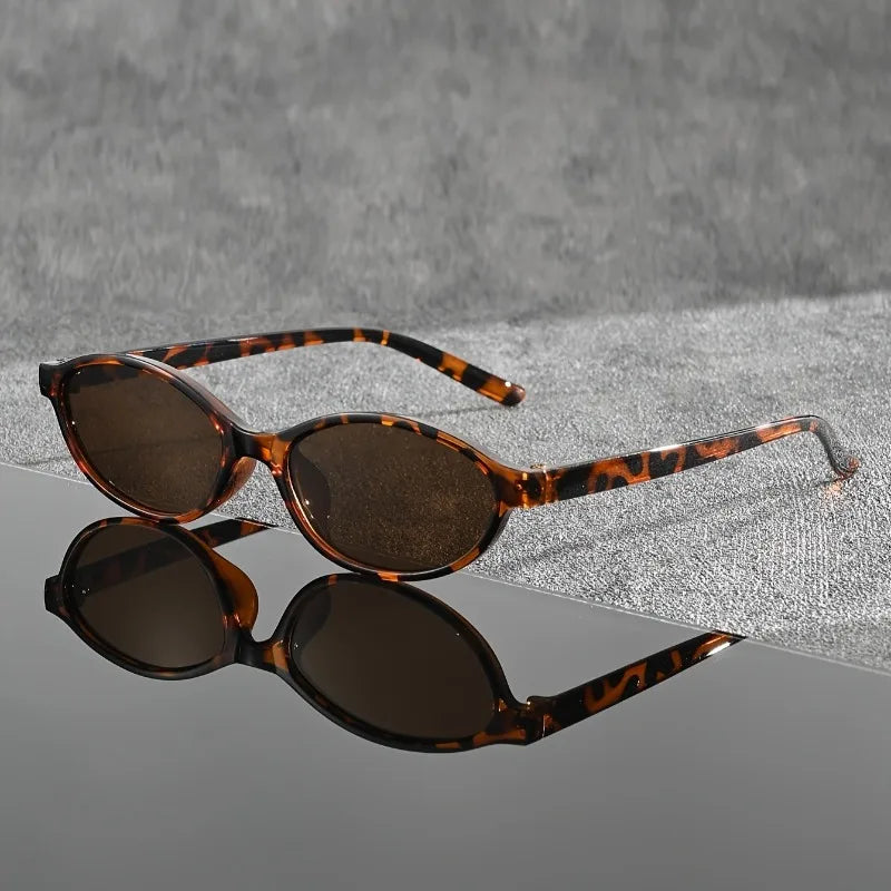 1 Pair of Y2K Style Classic Oval Frame Men's and Women's Fashionable Glasses Are Perfect for Casual Wear Photography