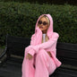 Casual Women's Tracksuit With Hat Zipper Full Sleeve Coat Loose Pants Solid Two Pieces Female Sets 2025 Autumn Sport Lady Suit