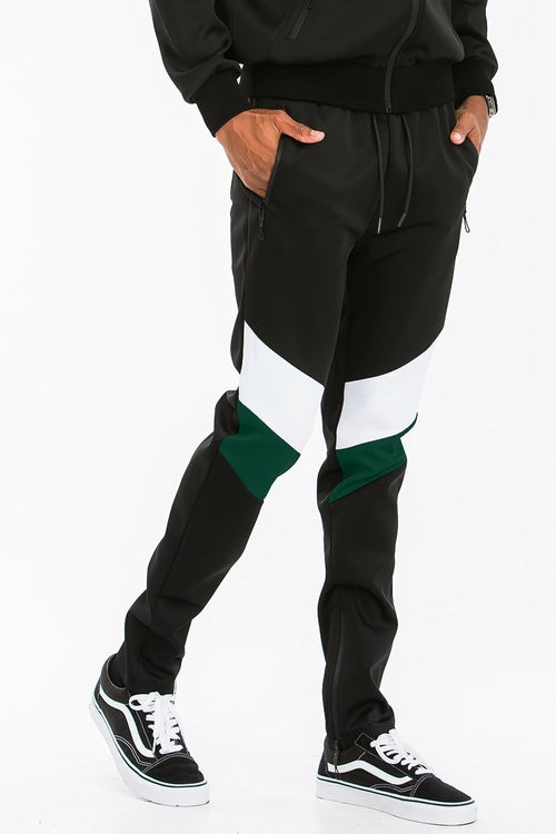 Chevron Track Set Co Ord 2 Pc Track Jacket and Pant Set